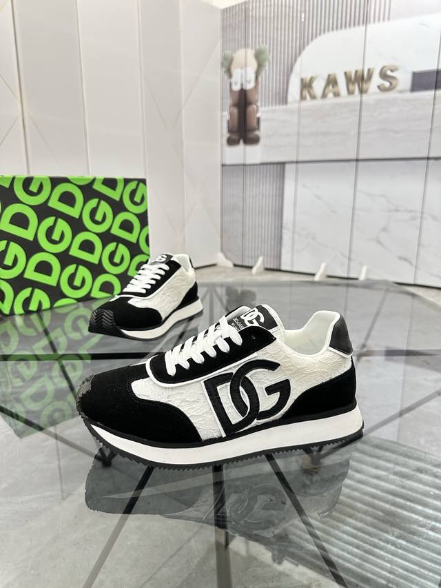 调工厂p价 男装男鞋 运动原单 商品商标：Dg* 杜嘉班纳* 低帮休闲鞋 正码码数: 36-45 可订做46 情侣款 商品材料：鞋面进口牛皮拼接原版材料，透气内