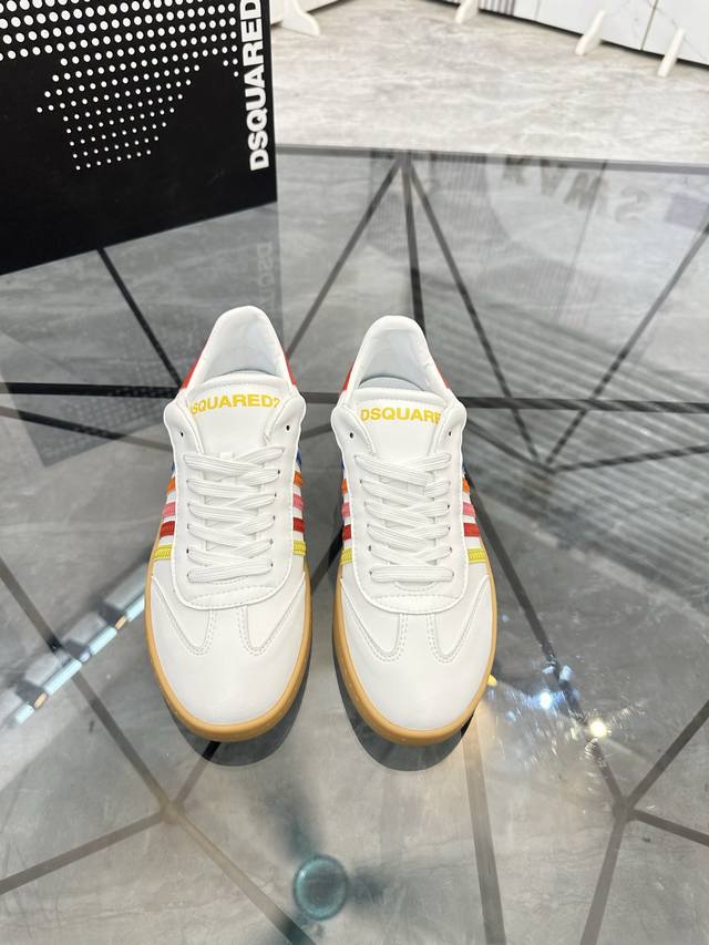 调工厂p价 男装男鞋 运动原单 商品商标：Dsquard D2次方* 低帮休闲鞋 正码码数: 38-45 可订做46. 商品材料：鞋面进口牛皮，羊皮内里，原版大