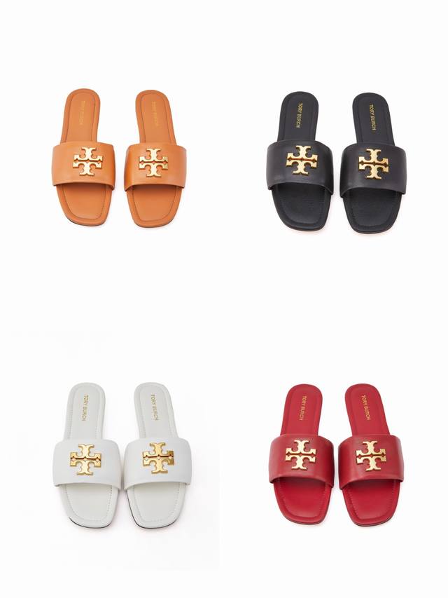 工厂p价 女装女鞋 运动原单托里伯奇姑新款平底拖，35-43 ，44.45定做不退换 橡胶底