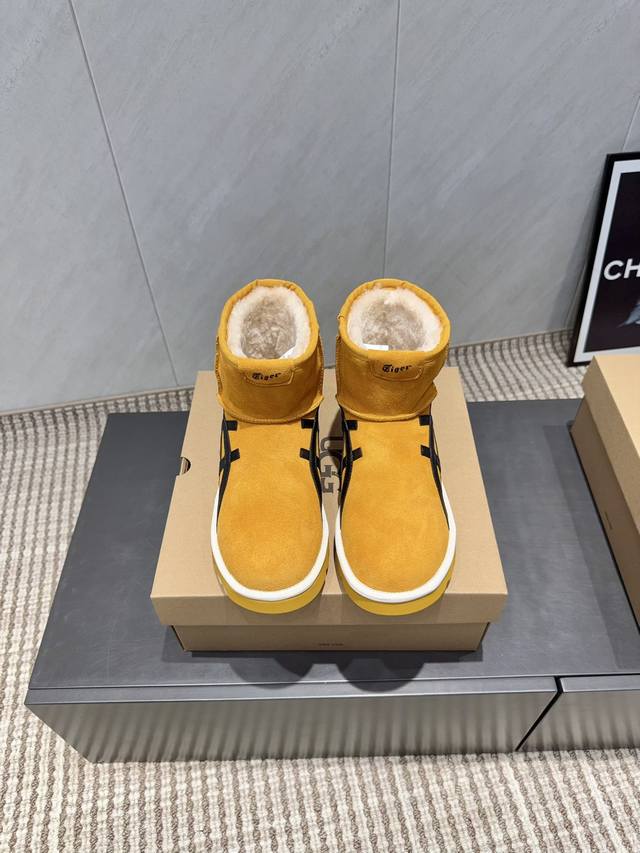 工厂p价 女装女鞋 运动原单 独家顶级版本 王炸 Ugg Onitsuka Tiger联名~限量版雪地靴系列 联名厚底雪地靴 限量款系列，一款不会撞衫的雪地靴、