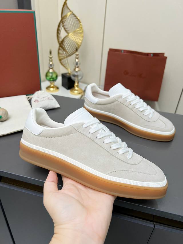 工厂p价 女装女鞋 运动原单代购级，高版本 意大利 Loro piana 诺悠翩雅Tennis Walk系列 Lp情侣款德训鞋 休闲 运动鞋 板鞋 原版购入开发