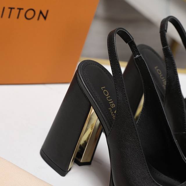 顶级版本 Lv 路易威登 25恨天高新款单鞋 凉鞋后空 2025春夏新款粗跟水台凉鞋 顶级版本原版一致 专柜主打最新款 Lv X Tm村上隆联名款 硬货上新 代