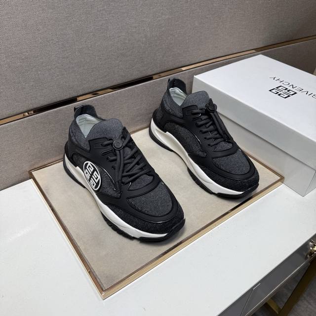 出厂价pp 纪梵希～ 男士休闲鞋 2025Z柜同步发售 码数:38-44# 2个颜色鞋面选用多材质拼接网布内里，舒适透气，鞋底：原版舒适耐磨大底，实物拍摄实物更