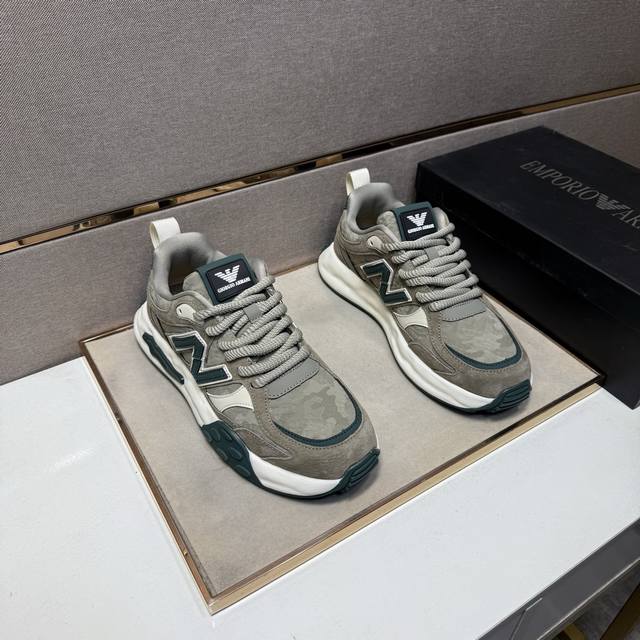 出厂价pp 阿玛尼～ 男士休闲鞋 2025Z柜同步发售 码数:38-44# 3个颜色鞋面选用多材质拼接网布内里，舒适透气，鞋底：原版舒适耐磨大底，实物拍摄实物更