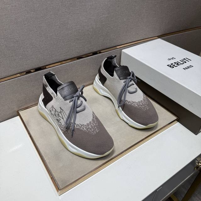 出厂价pp 布鲁提～ 男士休闲鞋 2025Z柜同步发售 码数:38-44# 1个颜色鞋面选用多材质拼接网布内里，舒适透气，鞋底：原版舒适耐磨大底，实物拍摄实物更