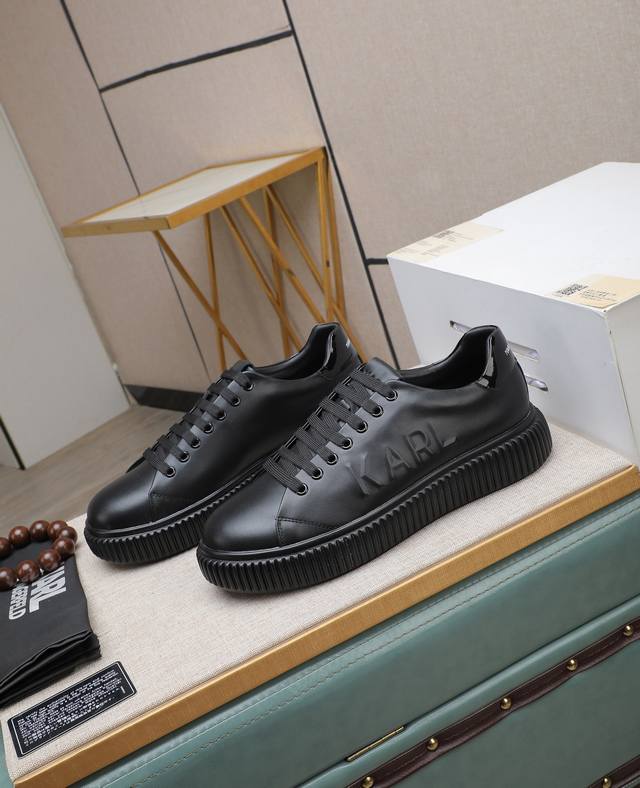 出厂价p Karl～ 男士休闲鞋 2025Z柜同步发售 码数:38-44# 3个颜色鞋面选用多材质拼接牛皮内里，舒适透气，鞋底：原版舒适耐磨大底，实物拍摄实物更