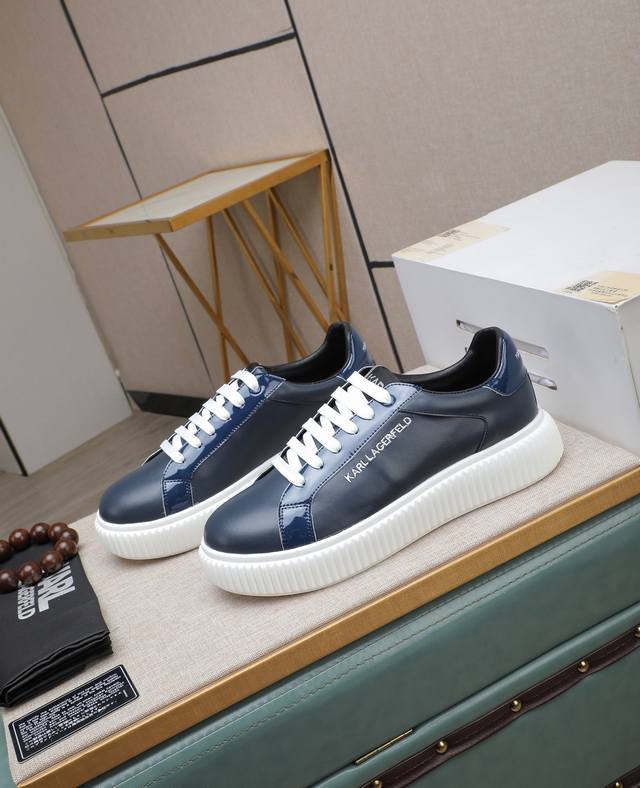 出厂价p Karl～ 男士休闲鞋 2025Z柜同步发售 码数:38-44# 3个颜色鞋面选用多材质拼接牛皮内里，舒适透气，鞋底：原版舒适耐磨大底，实物拍摄实物更