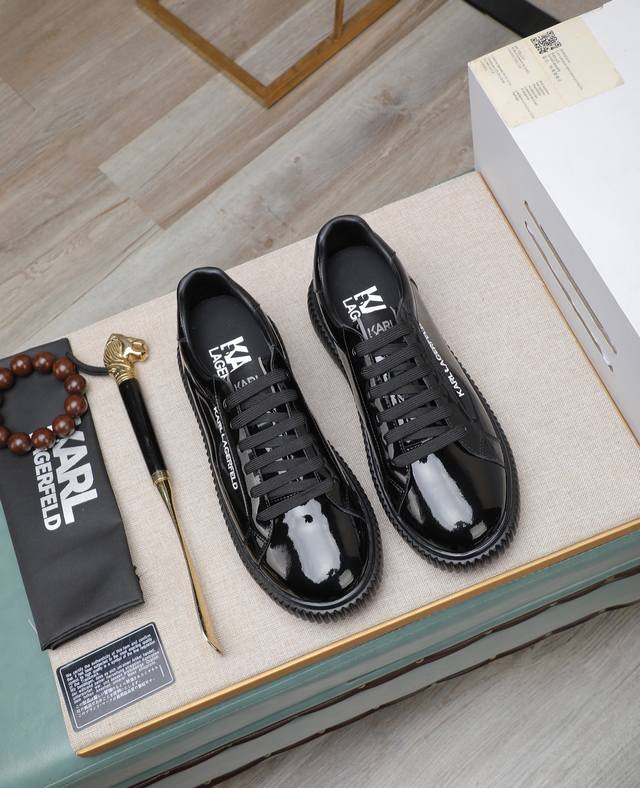 出厂价p Karl～ 男士休闲鞋 2025Z柜同步发售 码数:38-44# 3个颜色鞋面选用多材质拼接牛皮内里，舒适透气，鞋底：原版舒适耐磨大底，实物拍摄实物更