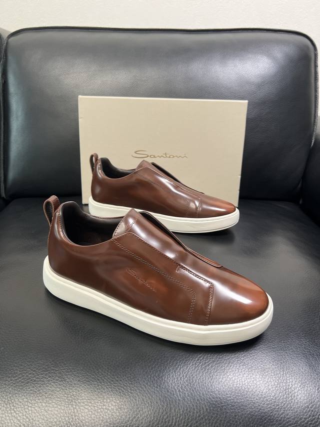 只换码不退 Zegna 高品质 顶级工艺品 杰尼亚 专柜新款原厂配置，意大利进口牛皮拼布面料，进口牛里垫，透气舒适，鞋底：原厂特供原版底超级舒适，原厂跟单货 欢