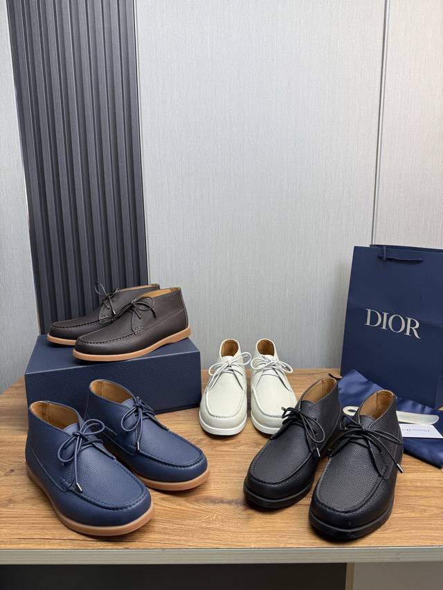 工厂p价 Dior 迪奥 男士官网Na爆款热卖进口 牛皮+牛皮内里.原版橡胶耐磨大底。高品质出货码数38-44， 45订做