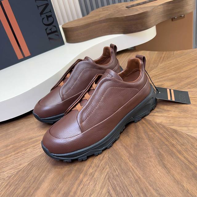 全新系列Zegna杰尼亚男鞋绒面革 Triple Stitchmonte奢华休闲鞋 最新走秀款官网同步 product Informationmonte MóN