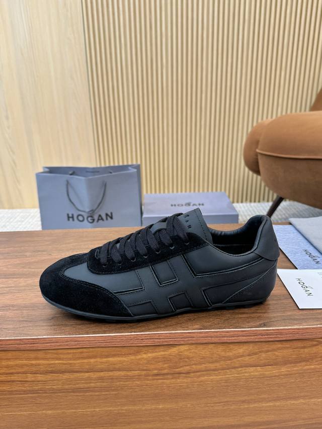 实价 霍根最新情侣款爆款更新 Hogan 男女同款专项运动鞋，舒适简约，时尚经典，适用所有气质男女，面料，头层小牛皮、进口翻毛皮，橡胶大底，衬里牛皮里，36-4