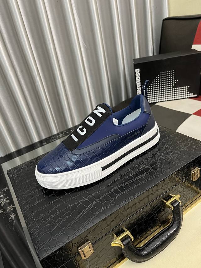 出厂价pp： D2～ 男士休闲鞋 2025Z柜同步发售 码数:35-46# 1个颜色鞋面选用多材质拼接真皮内里，舒适透气，鞋底：原版舒适耐磨大底，实物拍摄实物更