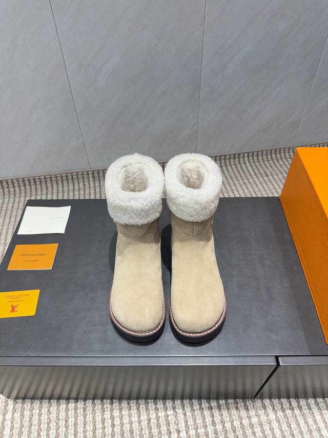 工厂p价 女装女鞋 运动原单 独家顶级版本 L驴牌2025Vs冬季新款雪地靴系列 圆头厚底雪地靴 原版细节，超正版型，超级好看，上脚超大气，自带气质，时尚运动风