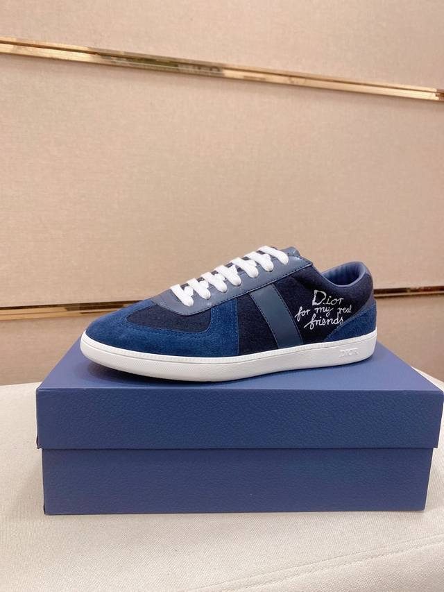 调工厂p价 男装男鞋 运动原单 新款2025平底德军训练鞋复古牛皮男士板鞋，羊皮内里，搭配电绣Logo图案，休闲鞋德训鞋小白鞋透气，码数:38-44