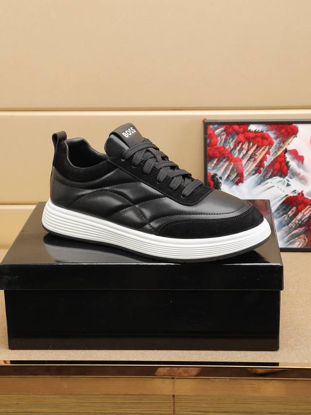 2025新款，Boss休闲运动男士鞋，此款用的底料非常柔软，舒适轻松，码数38-46，...价格