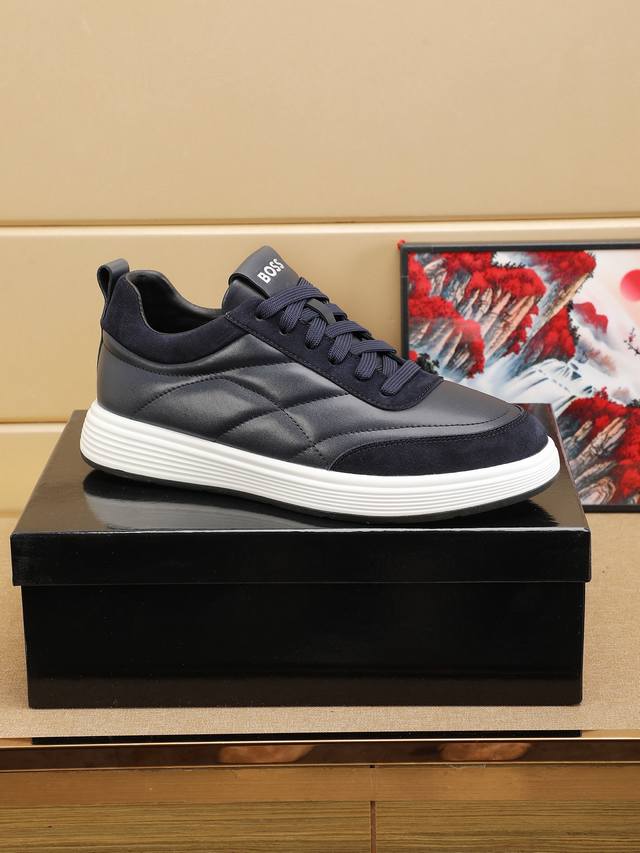 2025新款，Boss休闲运动男士鞋，此款用的底料非常柔软，舒适轻松，码数38-46，...价格