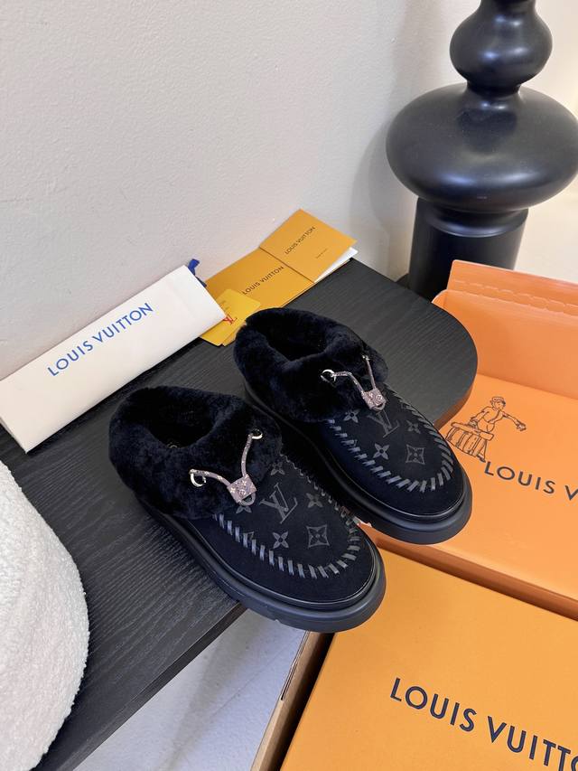 Lv 顶级版本Louis Vuitto路易斯威登Lv驴牌L家Archlight经典毛茸茸系列滑雪系列玛丽珍毛毛单鞋棉鞋未来可能也都排不上，很有质感也很轻便闭眼入