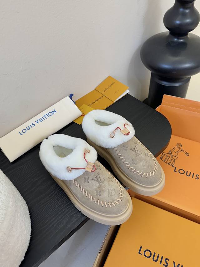 Lv 顶级版本Louis Vuitto路易斯威登Lv驴牌L家Archlight经典毛茸茸系列滑雪系列玛丽珍毛毛单鞋棉鞋未来可能也都排不上，很有质感也很轻便闭眼入