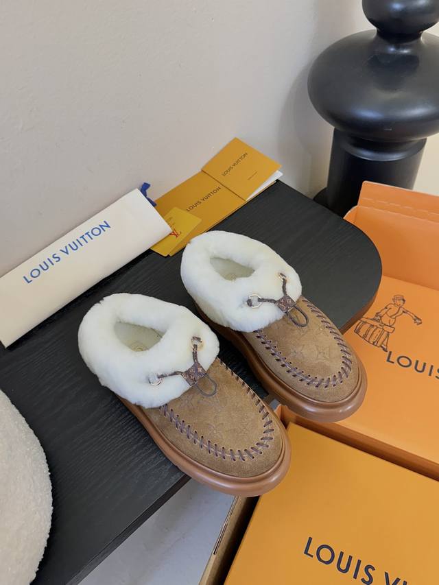 Lv 顶级版本Louis Vuitto路易斯威登Lv驴牌L家Archlight经典毛茸茸系列滑雪系列玛丽珍毛毛单鞋棉鞋未来可能也都排不上，很有质感也很轻便闭眼入