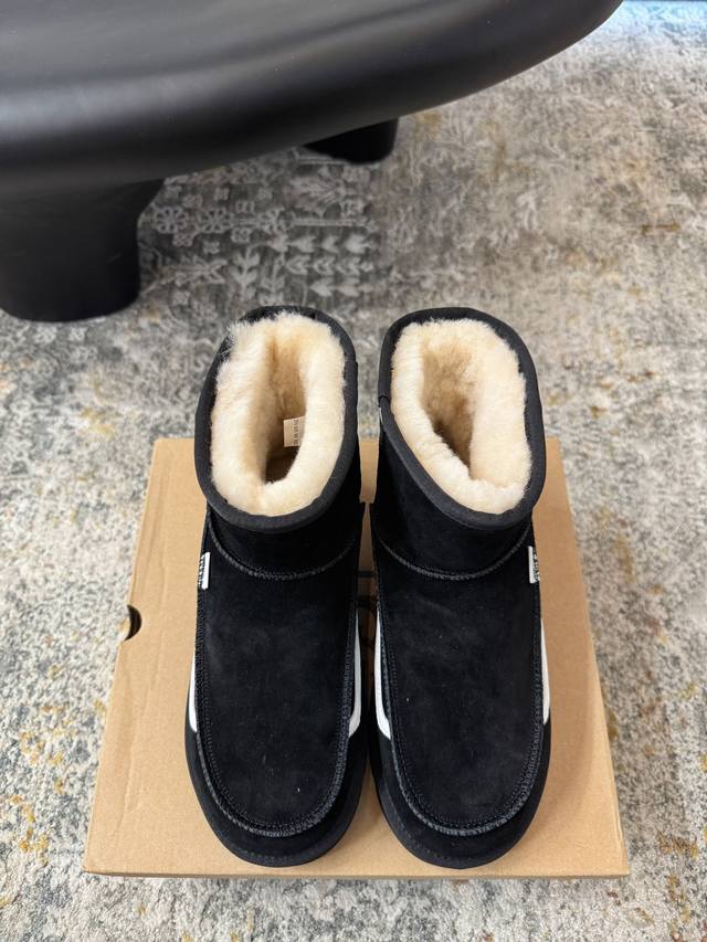 新品发布 ★面料 皮毛一体 内里 羊 鞋底 发泡底 优雅风格 创造不一样的感觉 跟高 2Cm 专柜包装 简约气质款式！ Show Bdetails ⊿：Size