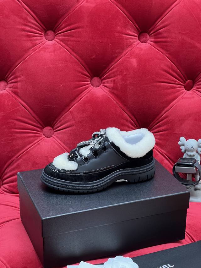 独家实拍 顶级版本 Chanel香奈儿25B新款熊猫板鞋熊猫鞋 香奈儿2025Ss火爆熊猫鞋 配色厚底休闲运动鞋板鞋 专柜同步 专柜非常火爆 非常难买的一款鞋