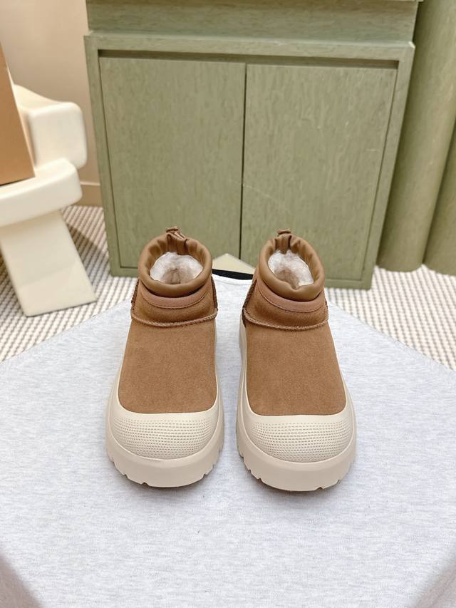 东莞代购级 ｜D1121Ugg Tasman Weather Hybrid一秒蹬 男女同款经典Tasman鞋型之上加入大橘底机能撞色设计，环保防水防雪材质兼具时