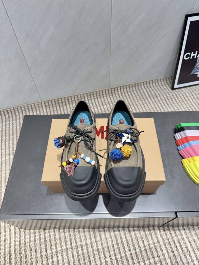 出厂：情侣 独家顶级版本 Camper西班牙潮牌25Vs秋季新款休闲系列 情侣胶头两穿款休闲鞋 原版一比一打造，原版开模可拆卸式胶头，撞色工艺，德比鞋超级Cam