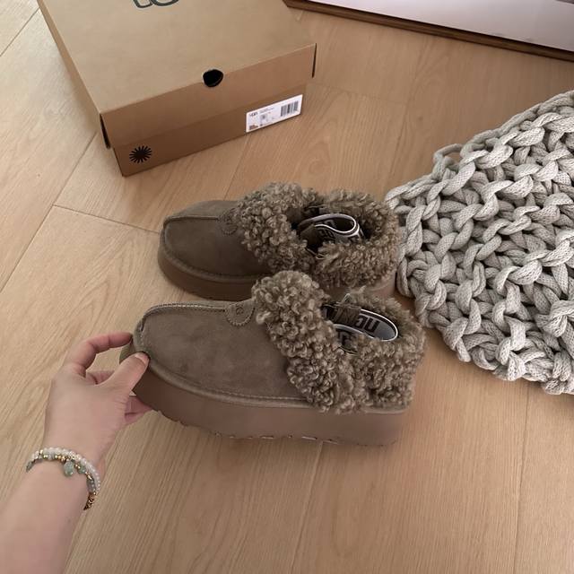 卷毛星拖厚底 韩系很可爱 隆丰定制小卷毛 市面随便去对比 Size：35-40