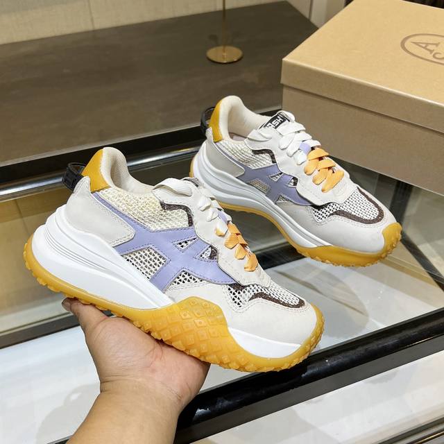 出厂价pp： Ash新款网面女士运动休闲鞋厚底透气舒适时尚老爹鞋,平底百搭舒适轻便板鞋 面料:羊皮+磨砂牛皮+透气网布 鞋底：橡胶+发泡组合大底 内里：网布里