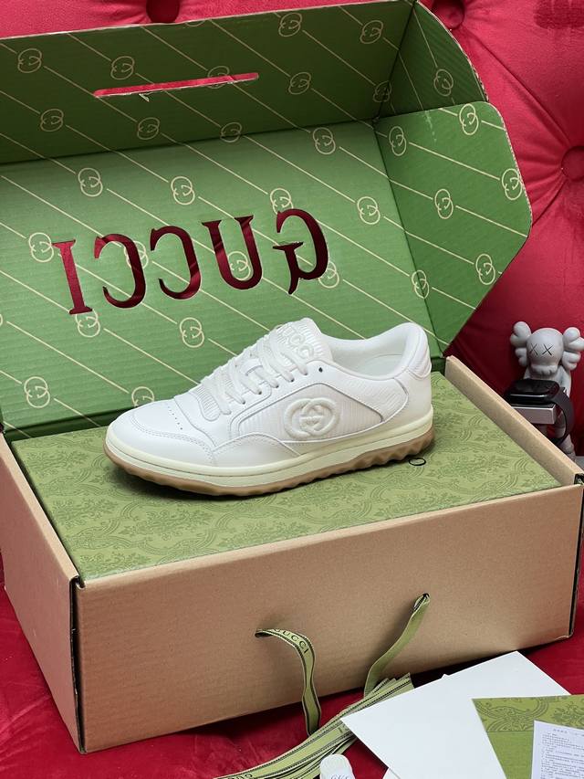 独家实拍 顶级版本 Gucc*I古驰26Ss最新爆款Mac80 运动鞋 情侣款 休闲 复古 做旧 脏脏鞋 小脏鞋 小白鞋 原版购入开发 做货 古驰Mac80全新