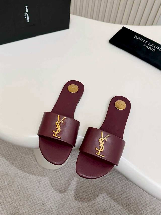 Ysl新款，鞋面牛皮内里羊皮，35-44码，橡胶底 真皮底