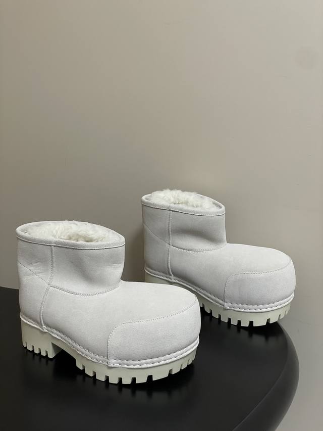 低筒 男码+20 25Ss秋冬新款Balenciaga巴黎世家滑雪系列Skiwear新品情侣款雪地靴 高中低阿拉斯加毛里雪地靴 李柱延 X Balenciaga