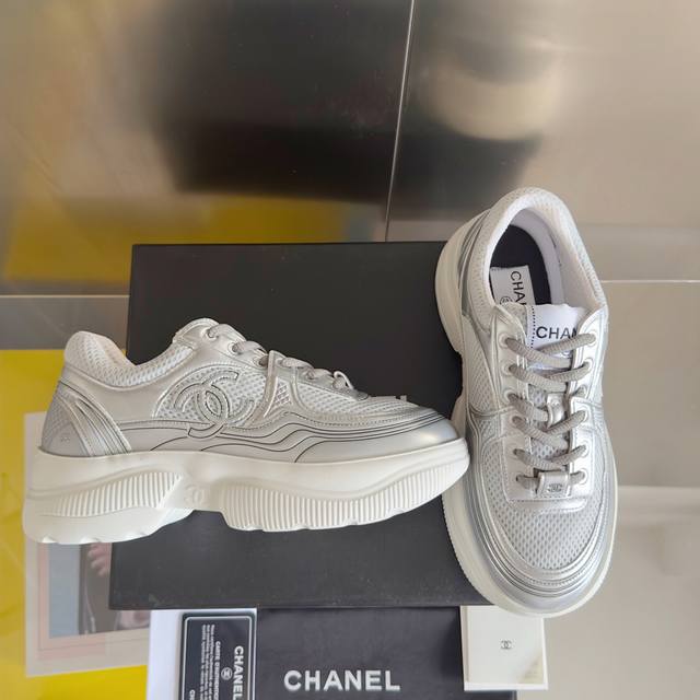 顶级版本：女款 Chanel香奈儿 25K 银角 金角大王 休闲 运动鞋 原版购入开发 做货 小香 C家 专柜又一超级大爆款，网红博主小姐姐们的挚爱，社交平台的