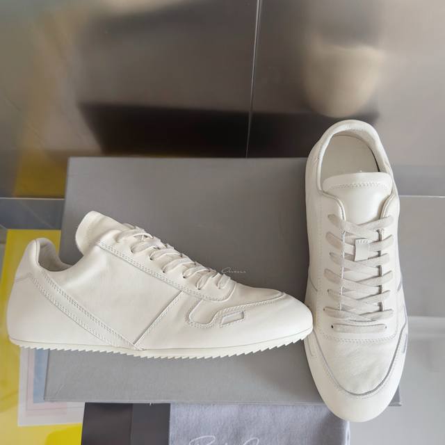 顶级版本：女款 男款420 Rick Owens 欧文斯Minimal 系列 Ro 复古 德训鞋 情侣款 休闲 运动鞋 足球鞋 Rick Owens 新款 Co