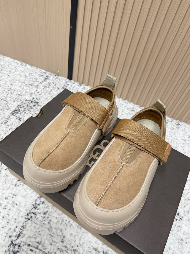 顶级版本：女 男 Ugg 25Wf 新品魔术贴 厚底 休闲 运动鞋 当加州的自由基因撞上实用设计 Ugg休闲运动鞋重新定义日常舒适感 鞋面的宽幅魔术贴随脚背灵活