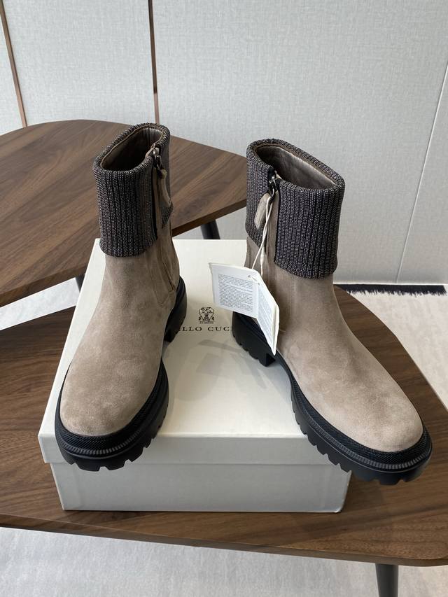 出厂： 独家顶级版本 Brunello Cucineli Ss25New Arrival～ 布鲁内诺库奇内利 秋冬新款靴子系列 上脚帅气舒适 秋冬一定要有一双B
