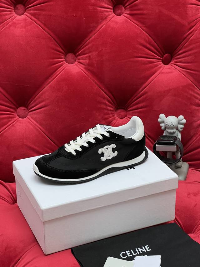 独家实拍 顶级版本 代购级 Celine思琳 25Ss 春夏最新款Racer系列 阿甘鞋 运动鞋 超多明星时尚博主种草 阿甘鞋鞋型设计经典永不过时 酷帅又百搭无