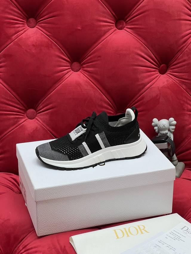 独家实拍 顶级版本 男款+10 25Ssdior Chrono迪奥 情侣款 新款 休闲 商务 集一体运动鞋 简约超级百搭. 鞋面搭配 Logo布标.上脚完美奢华