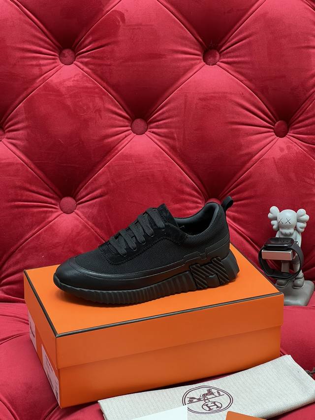 男款10 独家实拍 顶级版本 情侣款 Hermes 爱马仕 25Ss Fe New Arrival~ 秋冬新款 Bouncing 情侣运动 休闲鞋 面料:进口牛