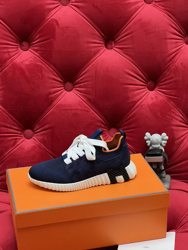 男款+10 独家实拍 高版本 Hermes 爱马仕 24Ss Fe New Arrival~ 秋冬新款 Bouncing 情侣运动 休闲鞋 爱马仕最舒服的鞋 没