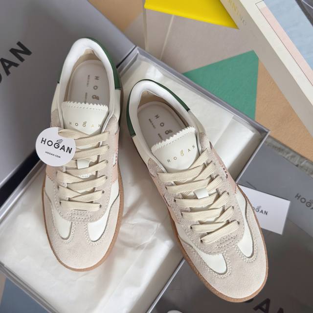 顶级版本：女款 Hogan霍根 最新platform系列H698 厚底 休闲 运动鞋 德训鞋 原版购入开发 做货 这款platform系列运动休闲鞋，线条勾绘，