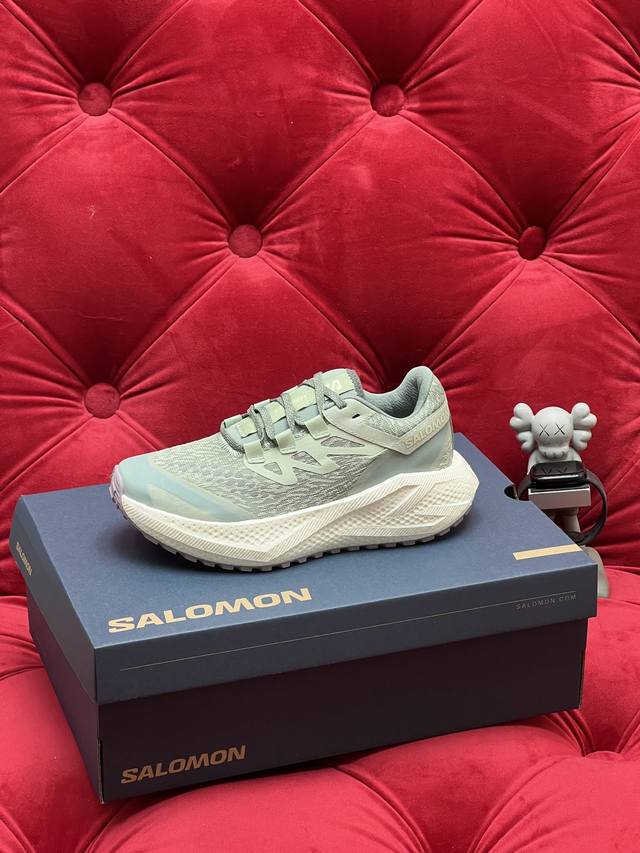 独家实拍 顶级版本 Salomon 萨洛蒙 26Ss第三代 Aero Glide 3 Grvl 休闲 运动鞋 鞋面：Grvl版本编织更加紧密 外侧的压胶也有防污