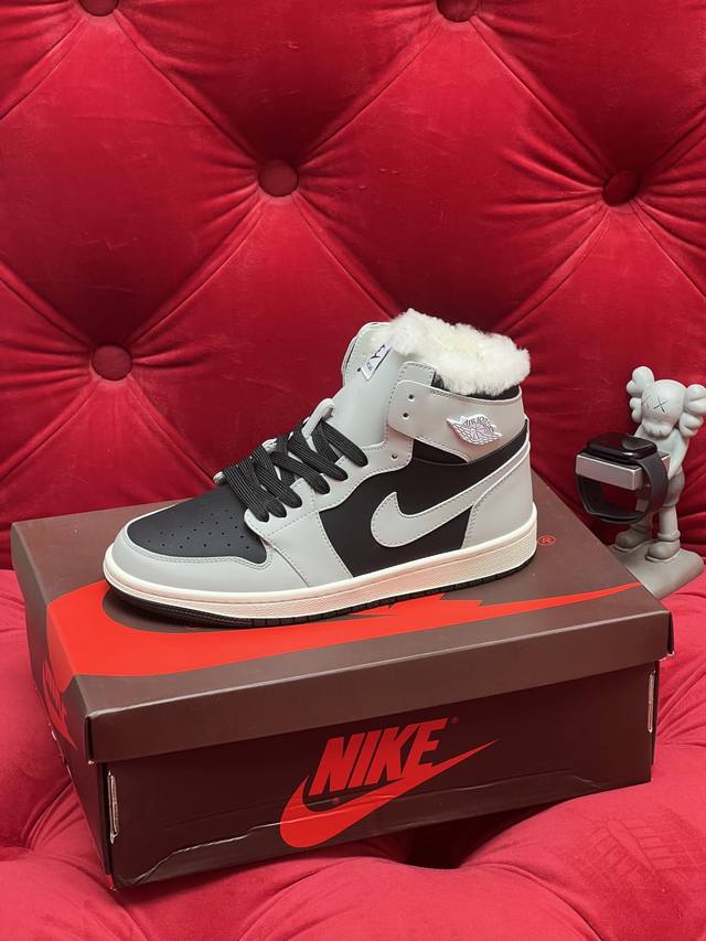 独家实拍 顶级版本 Air Jordan耐克联名26Ss秋冬季最新王炸爆款系列 情侣彩色拼毛休闲鞋 唯独一款牛皮拼接纯羊毛的高帮鞋 耐克乔一情侣毛鞋让鞋迷大开眼