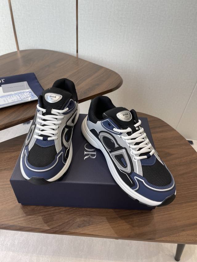 跑量款 Dior迪奥 B30 系列 Countdown 针织 休闲 运动鞋 原版购入开发 做货 这款 B30 Countdown 低帮运动鞋是 Dior 别具一