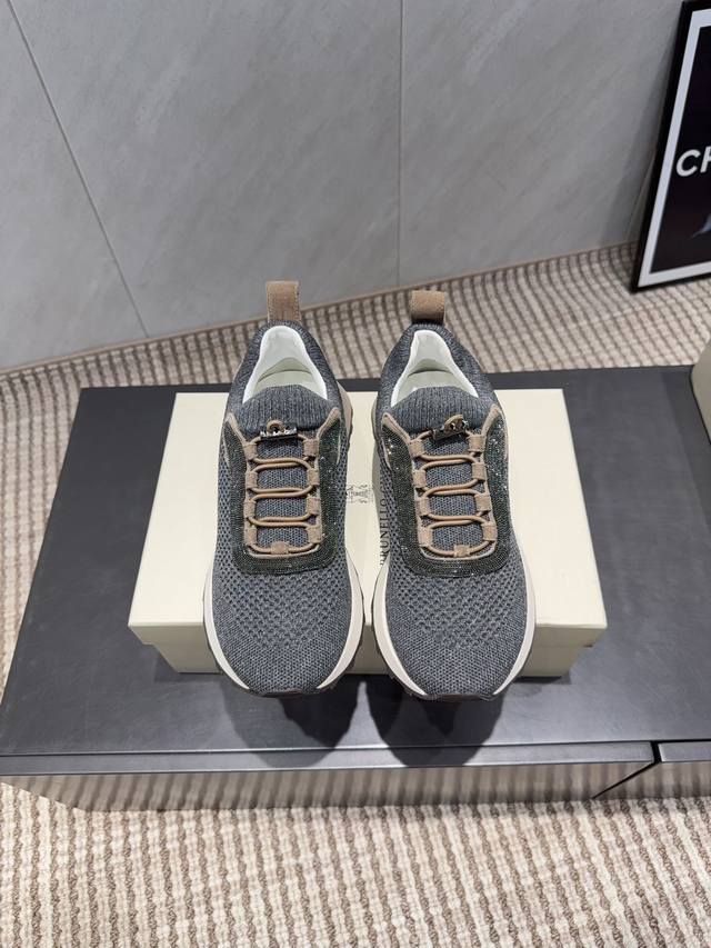 出厂：女 男 独家顶级版本 Brunellocucinelli 2025 Vs 新款运动休闲系列 Brunellocucinelli休闲运动鞋 原版定制 穿着它