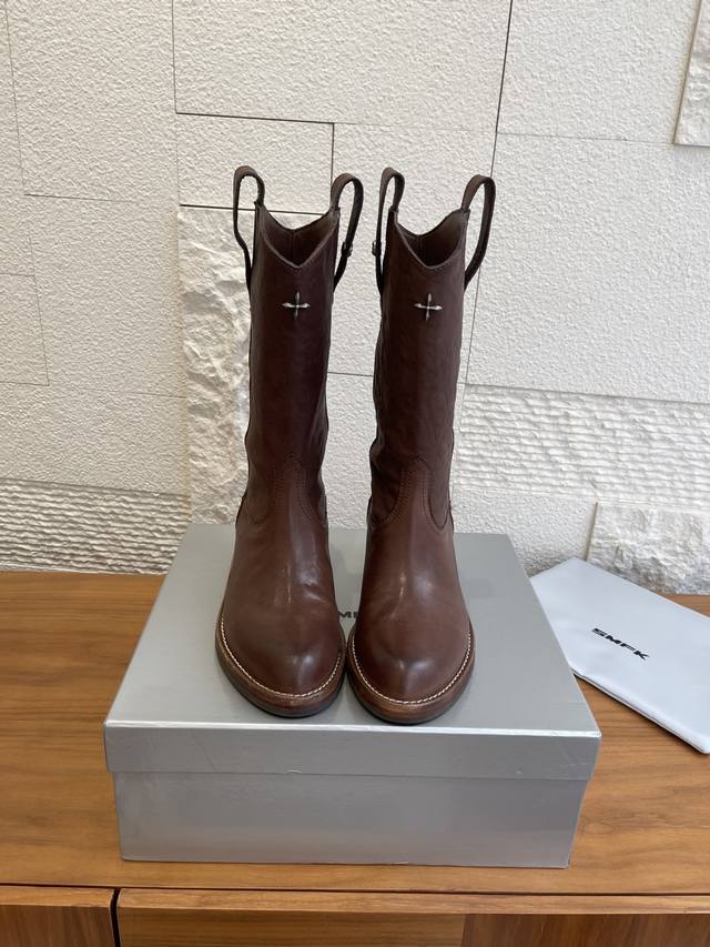 顶级版本: Smfk 十字 25Ss 秋冬新款 Rage Wild 野性起源系列 牛仔靴 Rage野性手工的鞋履系列，传承延续经典鞋履制造工艺，从材料制作与挑选