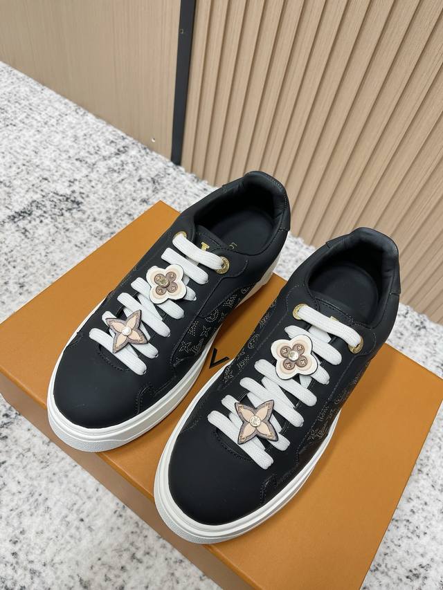 代购级： Louis Vuitton Ssnew Arrival Lv 25秋冬压老花New Runaway 女士户外 休闲运动鞋 原版购入，拆卸Copy，专柜