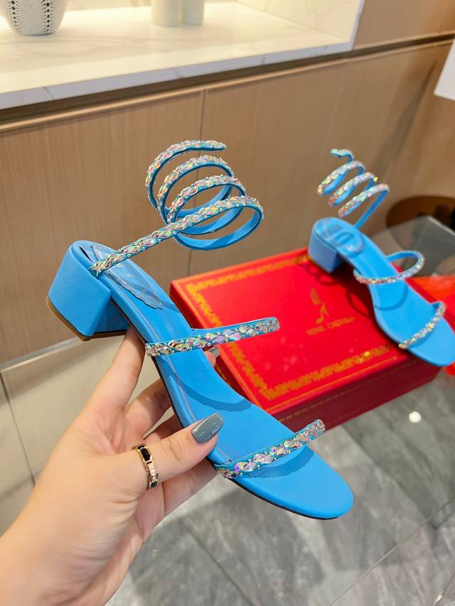 顶级版本 Rene Caovilla芮妮 乔薇拉 Rc 蛇型缠绕爆红仙女凉鞋系列，魅惑华丽的顶级硬货 Rc家鞋子的颜值永远在线 ♀ *Rene Caovilla