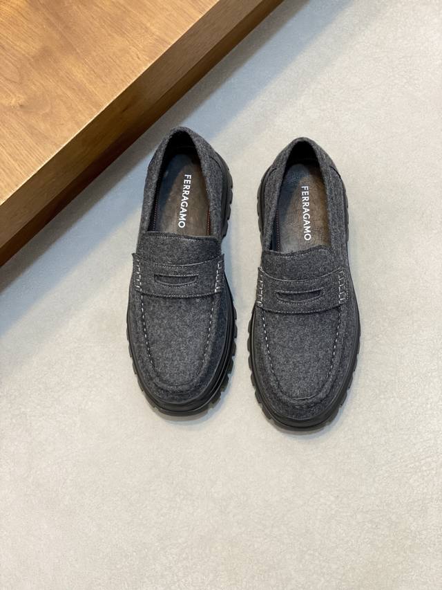 顶级代购 菲拉格幕 炸街男神休闲皮鞋系列，专柜同步发售原厂配置，意大利进口牛皮面料，高品质拼接工艺潮达人，进口水染牛里 ，鞋底：原厂特供原版发泡大底、原厂跟单货